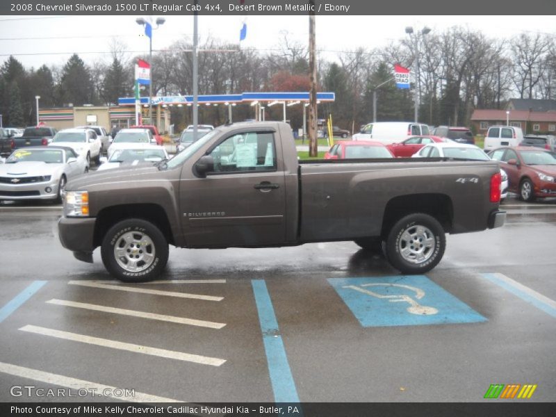 Desert Brown Metallic / Ebony 2008 Chevrolet Silverado 1500 LT Regular Cab 4x4