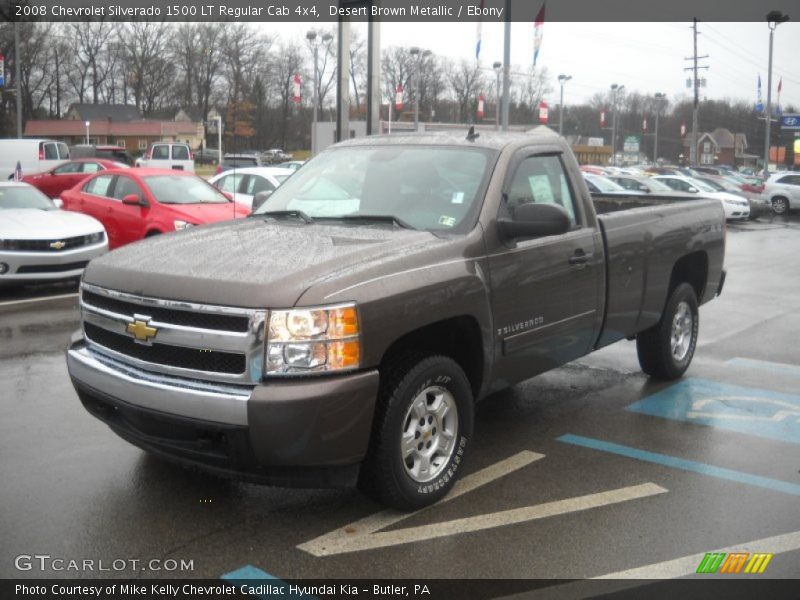 Desert Brown Metallic / Ebony 2008 Chevrolet Silverado 1500 LT Regular Cab 4x4