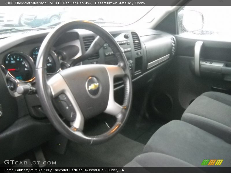 Desert Brown Metallic / Ebony 2008 Chevrolet Silverado 1500 LT Regular Cab 4x4