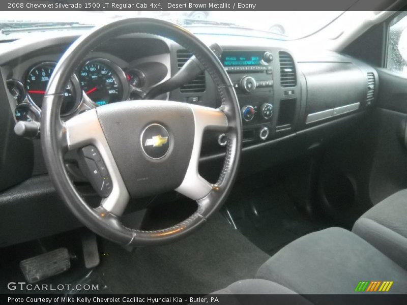 Desert Brown Metallic / Ebony 2008 Chevrolet Silverado 1500 LT Regular Cab 4x4