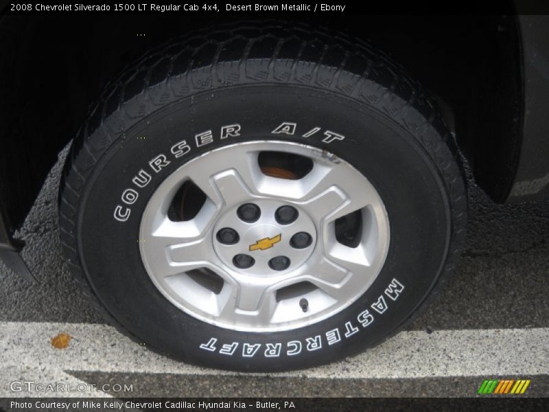 Desert Brown Metallic / Ebony 2008 Chevrolet Silverado 1500 LT Regular Cab 4x4