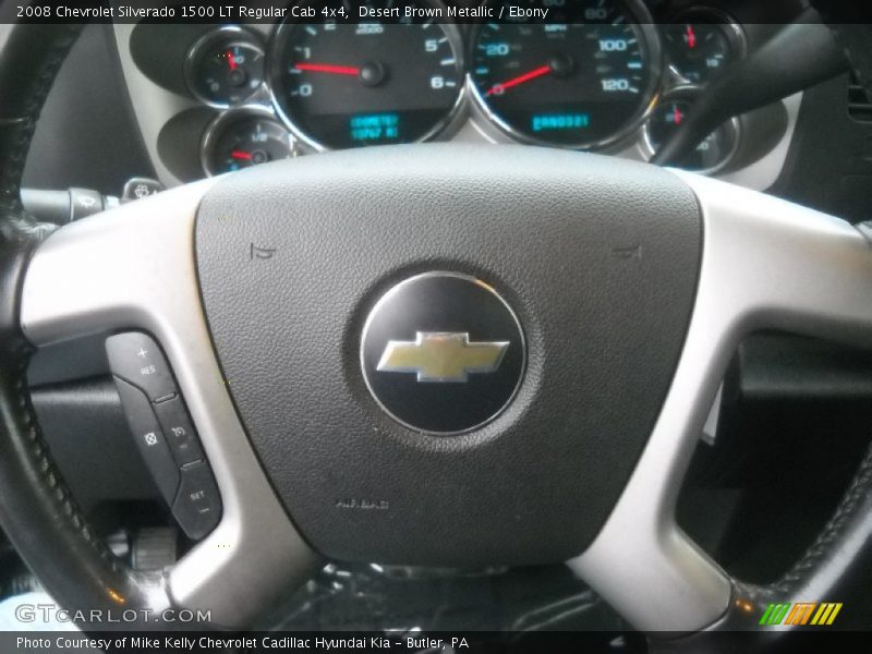 Desert Brown Metallic / Ebony 2008 Chevrolet Silverado 1500 LT Regular Cab 4x4