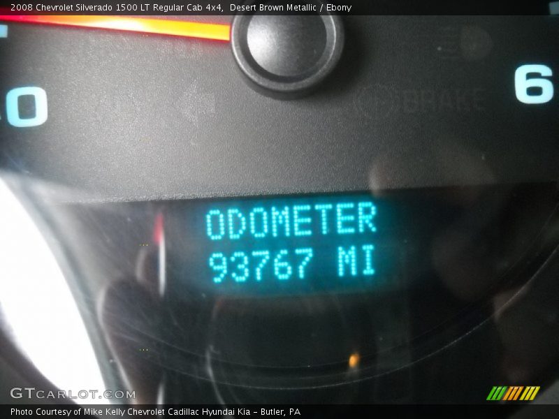 Desert Brown Metallic / Ebony 2008 Chevrolet Silverado 1500 LT Regular Cab 4x4