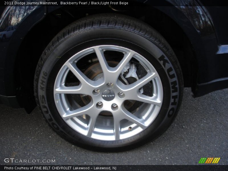 Blackberry Pearl / Black/Light Frost Beige 2011 Dodge Journey Mainstreet