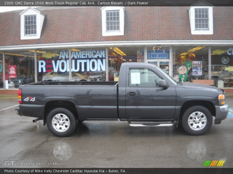 Carbon Metallic / Dark Pewter 2005 GMC Sierra 1500 Work Truck Regular Cab 4x4