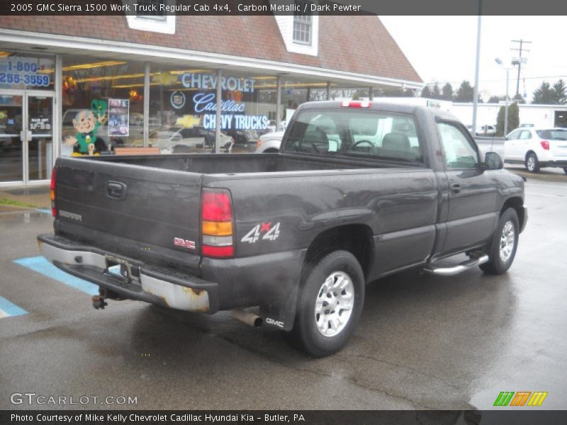 Carbon Metallic / Dark Pewter 2005 GMC Sierra 1500 Work Truck Regular Cab 4x4