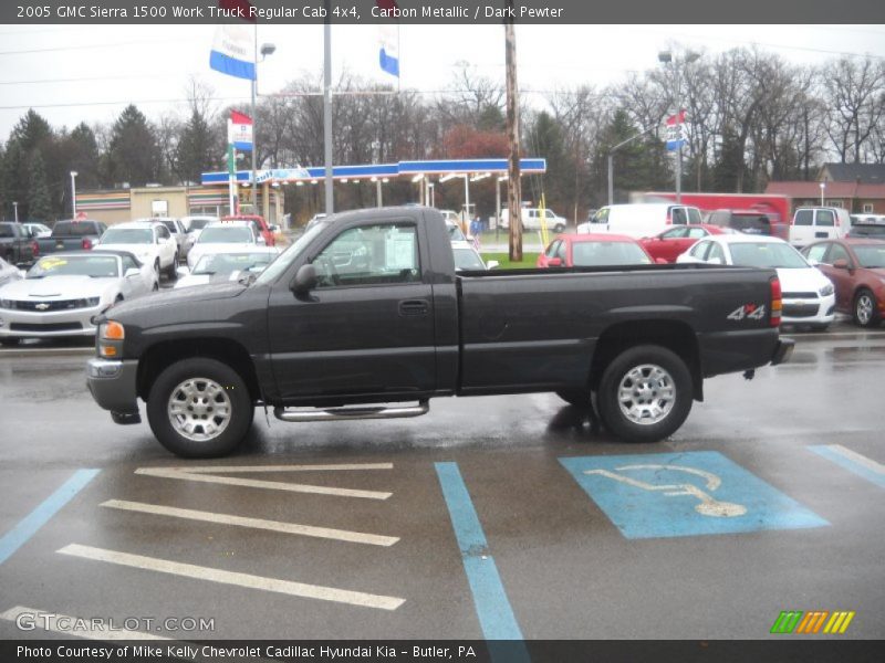 Carbon Metallic / Dark Pewter 2005 GMC Sierra 1500 Work Truck Regular Cab 4x4