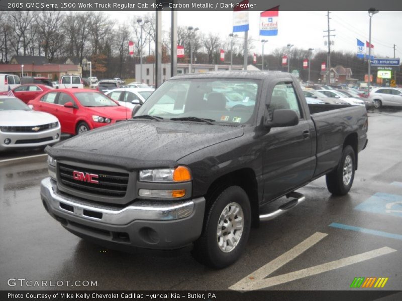 Carbon Metallic / Dark Pewter 2005 GMC Sierra 1500 Work Truck Regular Cab 4x4