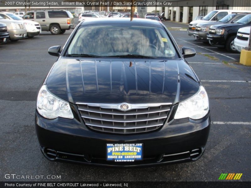 Brilliant Black Crystal Pearl / Dark Slate Gray/Light Slate Gray 2007 Chrysler Sebring Sedan