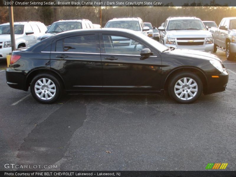 Brilliant Black Crystal Pearl / Dark Slate Gray/Light Slate Gray 2007 Chrysler Sebring Sedan