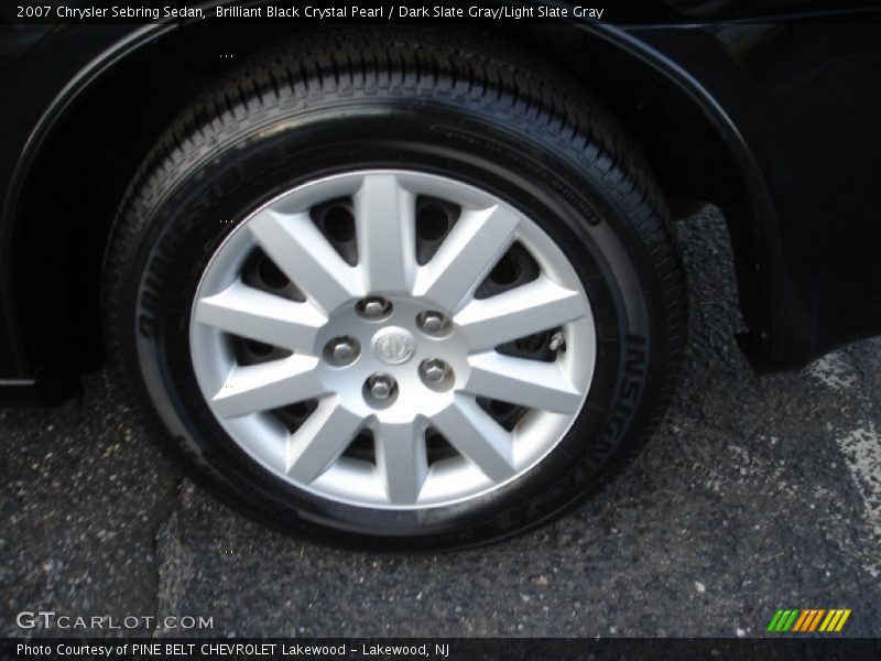 Brilliant Black Crystal Pearl / Dark Slate Gray/Light Slate Gray 2007 Chrysler Sebring Sedan
