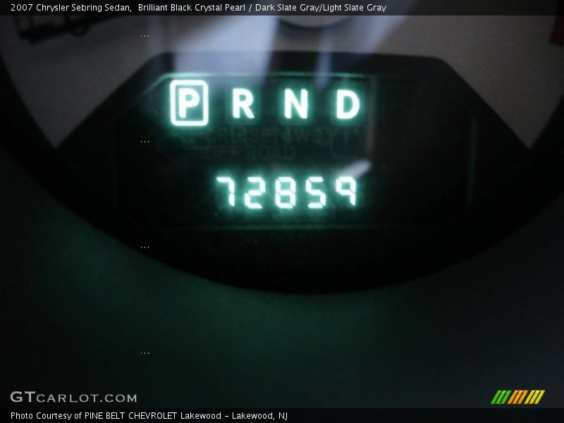 Brilliant Black Crystal Pearl / Dark Slate Gray/Light Slate Gray 2007 Chrysler Sebring Sedan