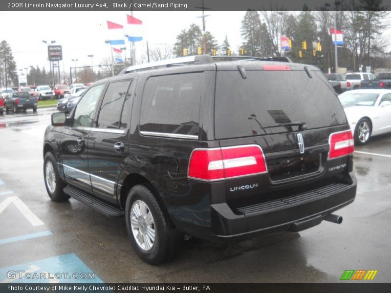 Black / Camel/Sand Piping 2008 Lincoln Navigator Luxury 4x4