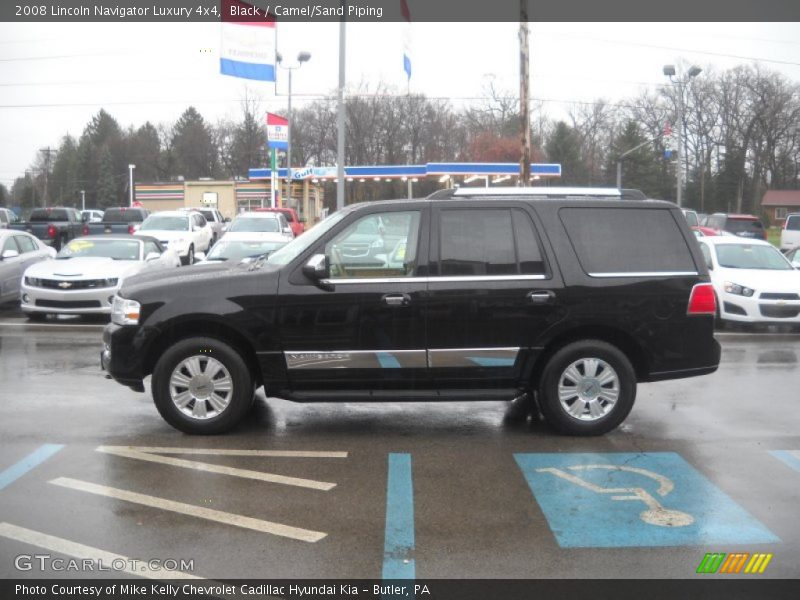 Black / Camel/Sand Piping 2008 Lincoln Navigator Luxury 4x4