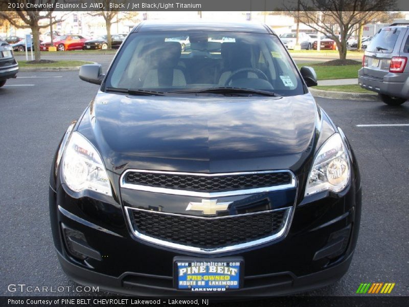 Black / Jet Black/Light Titanium 2010 Chevrolet Equinox LS AWD