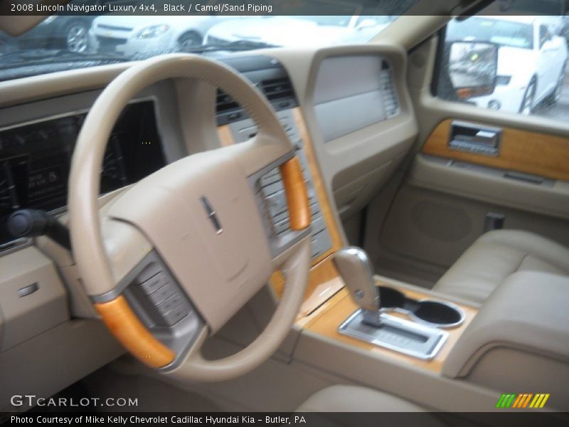Black / Camel/Sand Piping 2008 Lincoln Navigator Luxury 4x4
