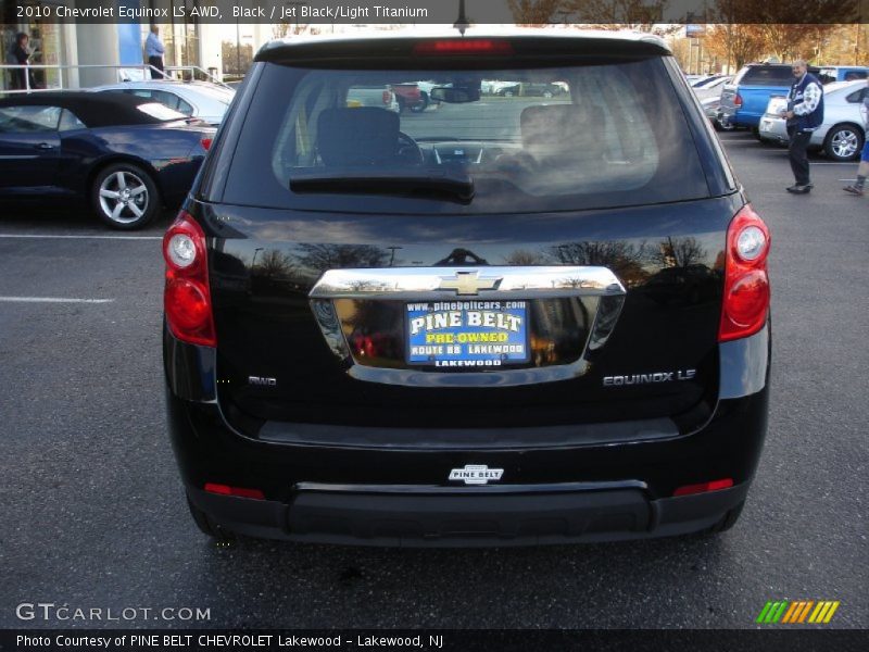 Black / Jet Black/Light Titanium 2010 Chevrolet Equinox LS AWD