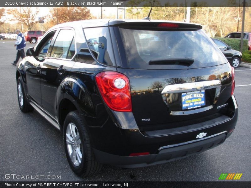 Black / Jet Black/Light Titanium 2010 Chevrolet Equinox LS AWD