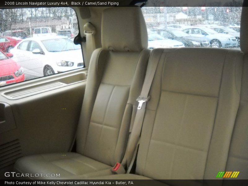 Black / Camel/Sand Piping 2008 Lincoln Navigator Luxury 4x4