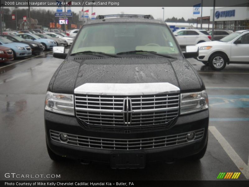 Black / Camel/Sand Piping 2008 Lincoln Navigator Luxury 4x4