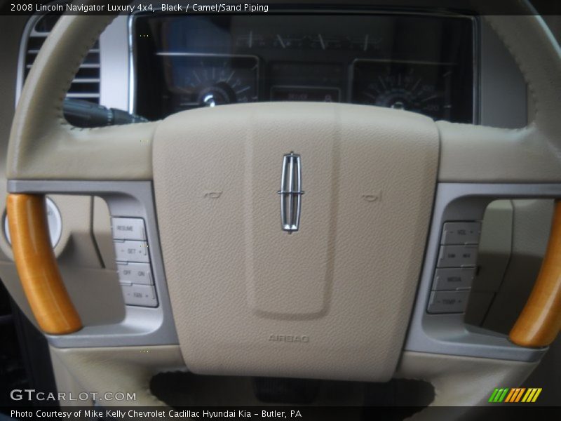 Black / Camel/Sand Piping 2008 Lincoln Navigator Luxury 4x4