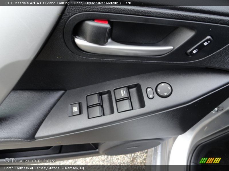 Liquid Silver Metallic / Black 2010 Mazda MAZDA3 s Grand Touring 5 Door