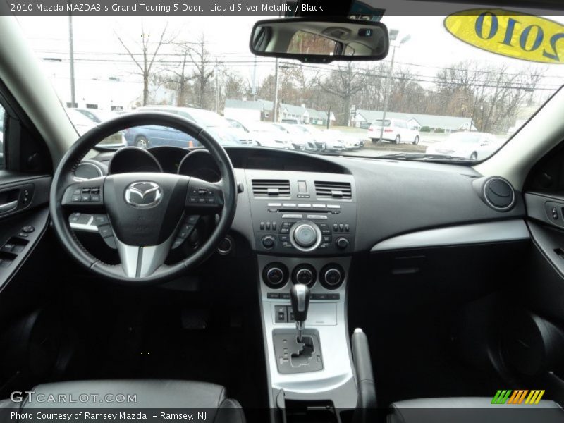 Liquid Silver Metallic / Black 2010 Mazda MAZDA3 s Grand Touring 5 Door