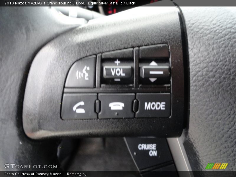 Liquid Silver Metallic / Black 2010 Mazda MAZDA3 s Grand Touring 5 Door