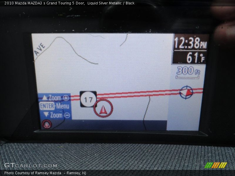 Liquid Silver Metallic / Black 2010 Mazda MAZDA3 s Grand Touring 5 Door