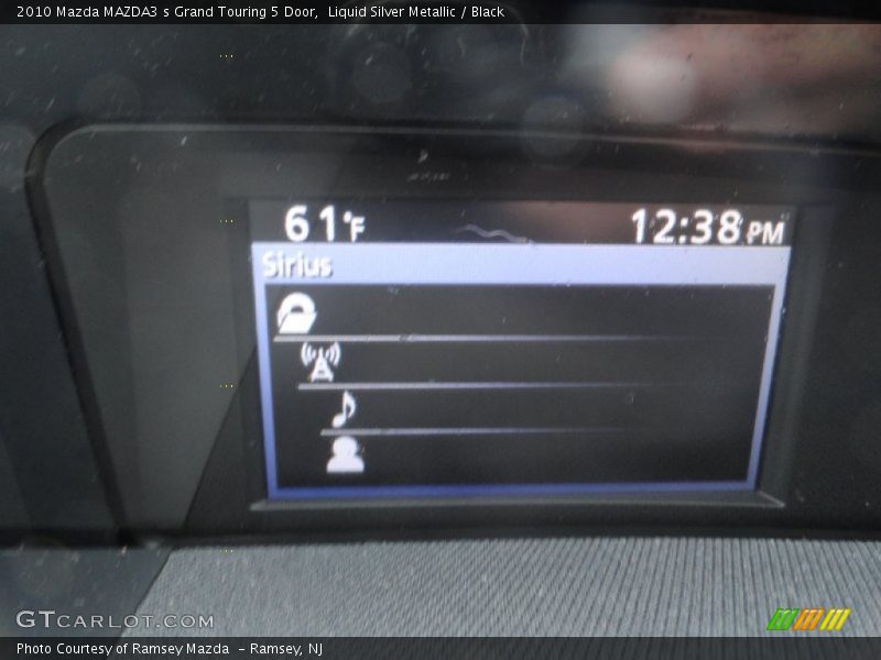 Liquid Silver Metallic / Black 2010 Mazda MAZDA3 s Grand Touring 5 Door