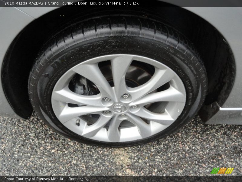 Liquid Silver Metallic / Black 2010 Mazda MAZDA3 s Grand Touring 5 Door