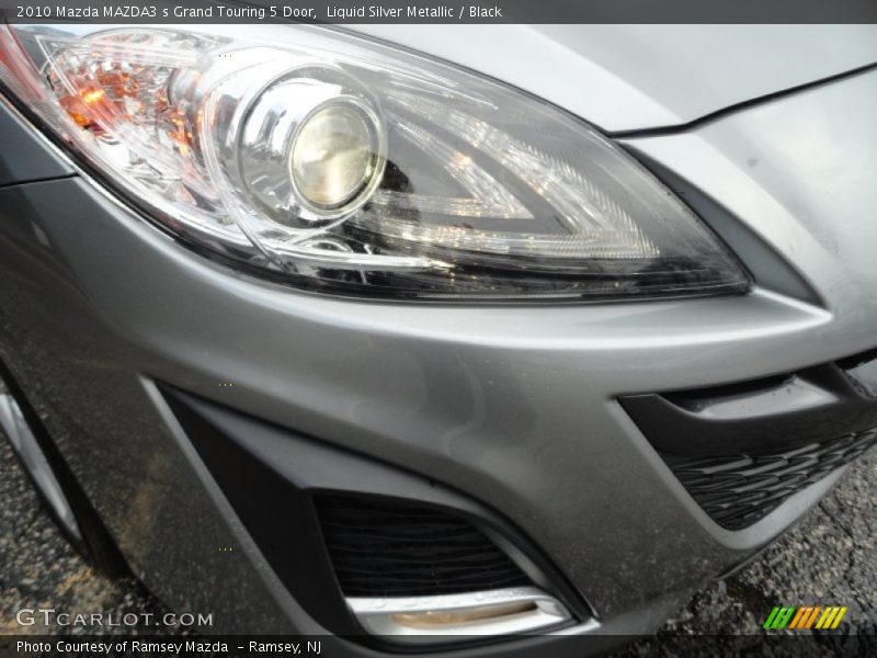 Liquid Silver Metallic / Black 2010 Mazda MAZDA3 s Grand Touring 5 Door