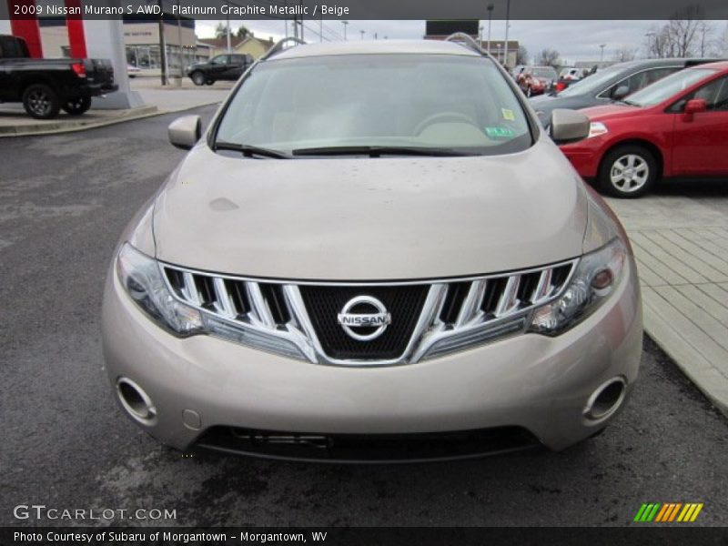 Platinum Graphite Metallic / Beige 2009 Nissan Murano S AWD