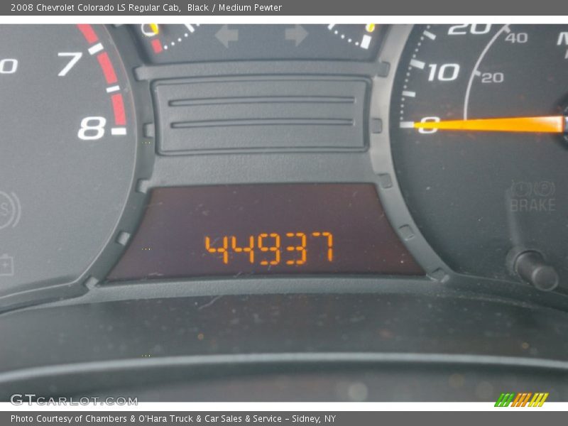 Black / Medium Pewter 2008 Chevrolet Colorado LS Regular Cab