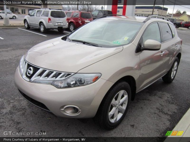 Platinum Graphite Metallic / Beige 2009 Nissan Murano S AWD