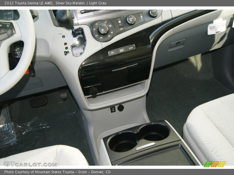 Silver Sky Metallic / Light Gray 2012 Toyota Sienna LE AWD