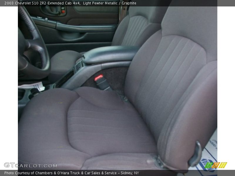 Light Pewter Metallic / Graphite 2003 Chevrolet S10 ZR2 Extended Cab 4x4