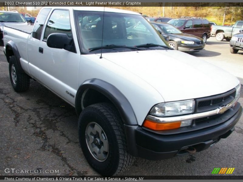 Light Pewter Metallic / Graphite 2003 Chevrolet S10 ZR2 Extended Cab 4x4