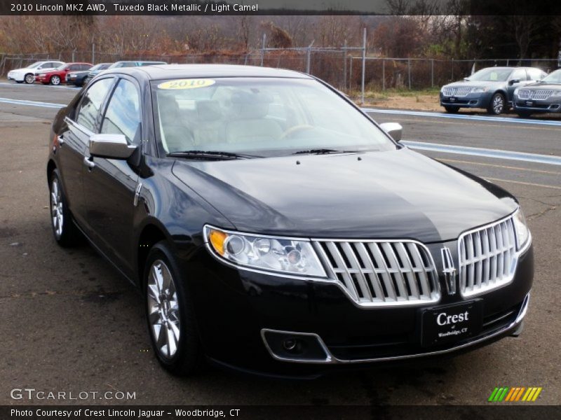 Tuxedo Black Metallic / Light Camel 2010 Lincoln MKZ AWD