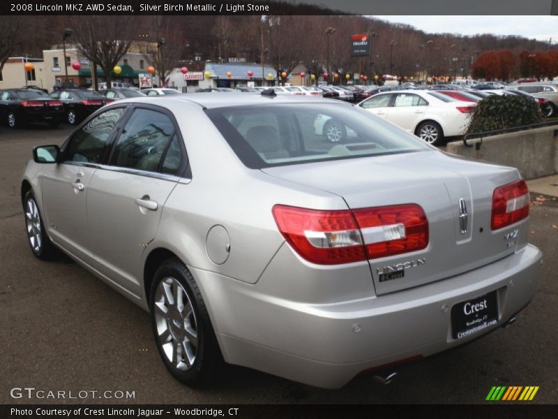Silver Birch Metallic / Light Stone 2008 Lincoln MKZ AWD Sedan