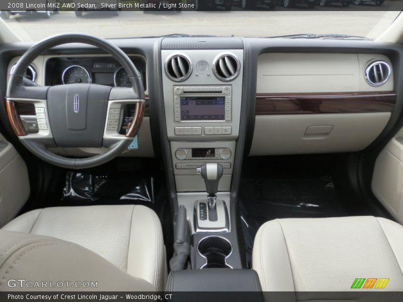 Silver Birch Metallic / Light Stone 2008 Lincoln MKZ AWD Sedan