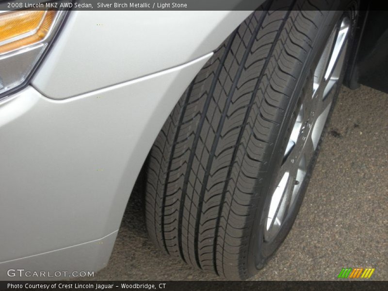 Silver Birch Metallic / Light Stone 2008 Lincoln MKZ AWD Sedan