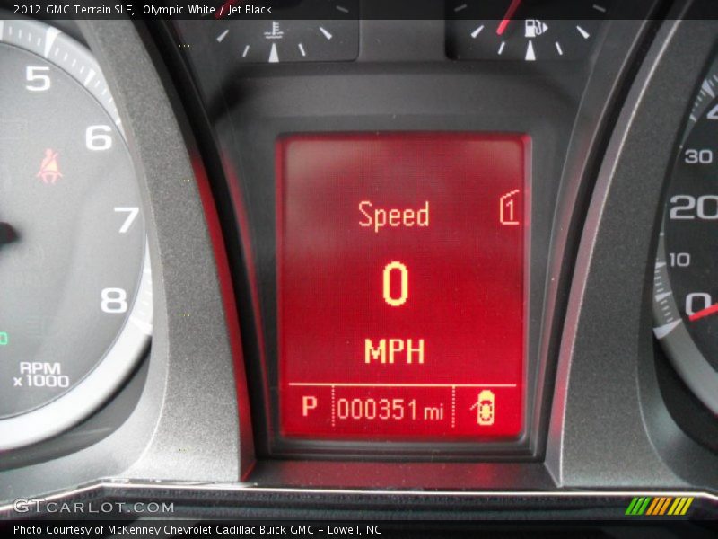 Olympic White / Jet Black 2012 GMC Terrain SLE