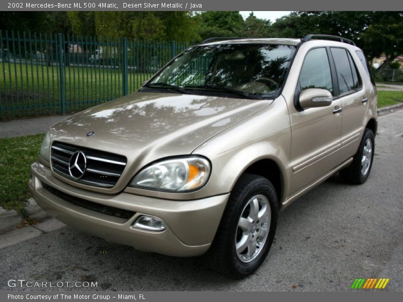 Desert Silver Metallic / Java 2002 Mercedes-Benz ML 500 4Matic
