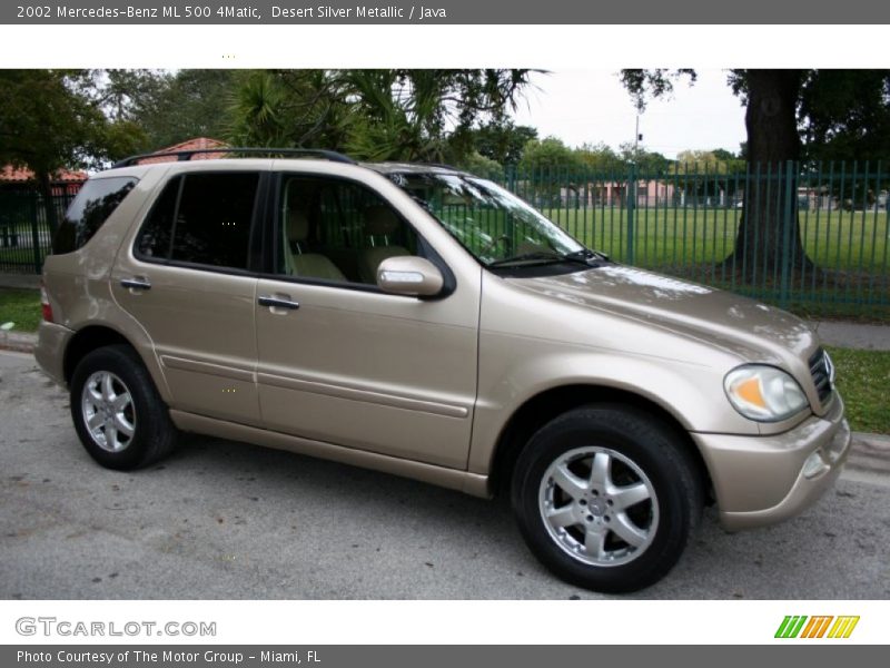 Desert Silver Metallic / Java 2002 Mercedes-Benz ML 500 4Matic