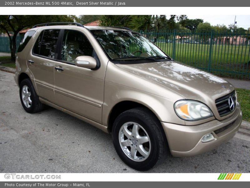 Desert Silver Metallic / Java 2002 Mercedes-Benz ML 500 4Matic