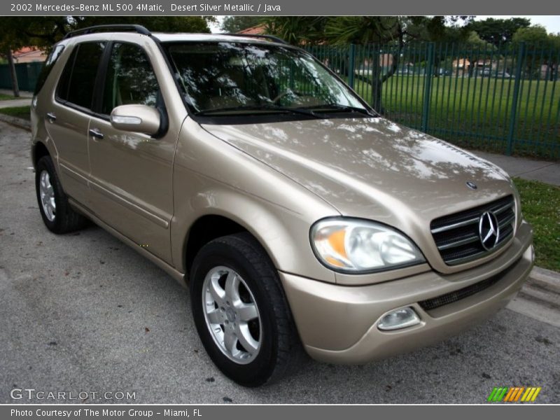 Desert Silver Metallic / Java 2002 Mercedes-Benz ML 500 4Matic