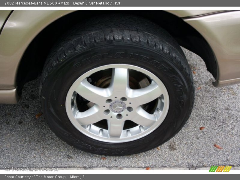 Desert Silver Metallic / Java 2002 Mercedes-Benz ML 500 4Matic