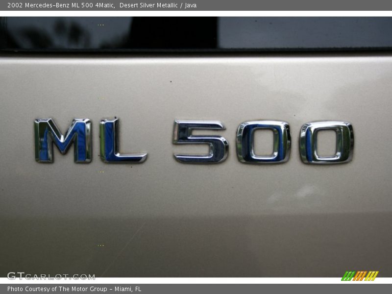 Desert Silver Metallic / Java 2002 Mercedes-Benz ML 500 4Matic