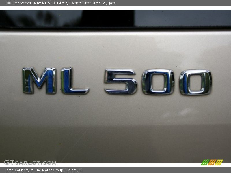 Desert Silver Metallic / Java 2002 Mercedes-Benz ML 500 4Matic